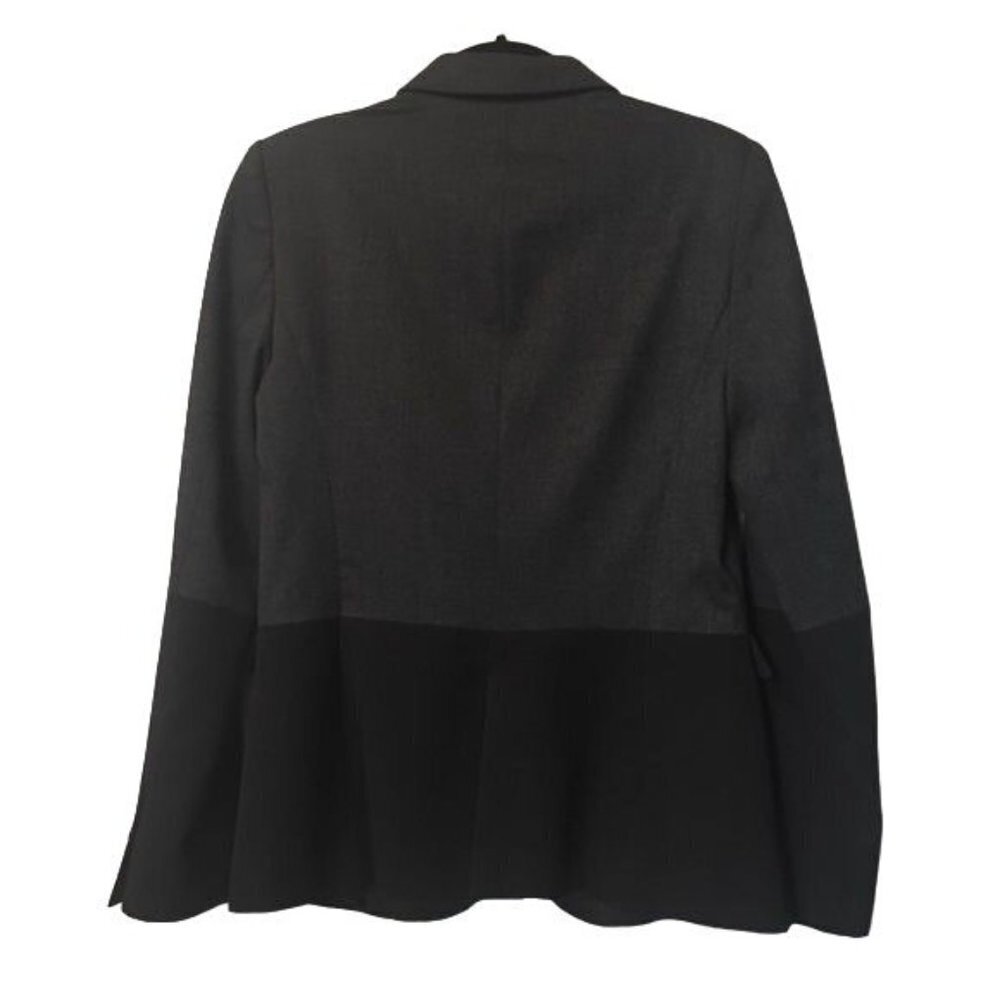 ZARA Size Med Gray Black Blazer Color-block - Picture 2 of 8